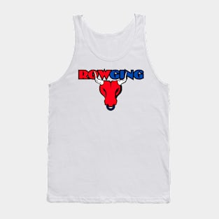 RowGing bull Funny rowing art Tank Top